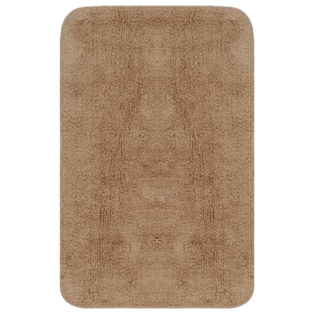 Set Tappetini per Bagno 3 pz in Tessuto Beige