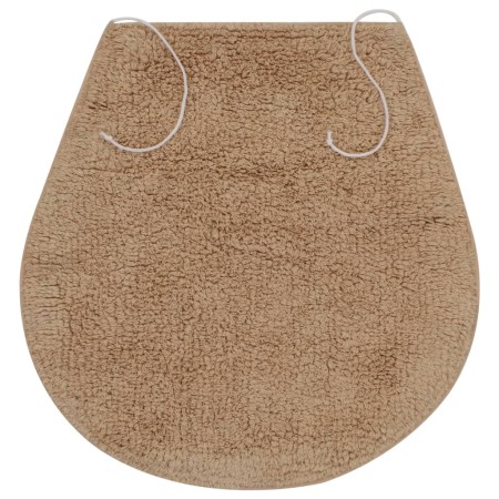 Set Tappetini per Bagno 3 pz in Tessuto Beige