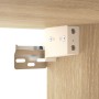 Set di Mobili Porta TV 2 pz Rovere Sonoma in Legno Multistrato