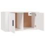 Set Mobili Porta TV 3 pz Bianco in Legno Multistrato