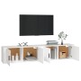 Mobili Porta TV a Parete 2 pz Bianco 100x34,5x40 cm