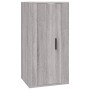 Set Mobili Porta TV 2 pz Grigio Sonoma in Legno Multistrato