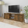 Mobile TV Rovere Fumo 120x30x35,5 cm in Legno Multistrato