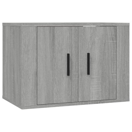 Set di Mobili Porta TV 5 pz Grigio Sonoma in Legno Multistrato