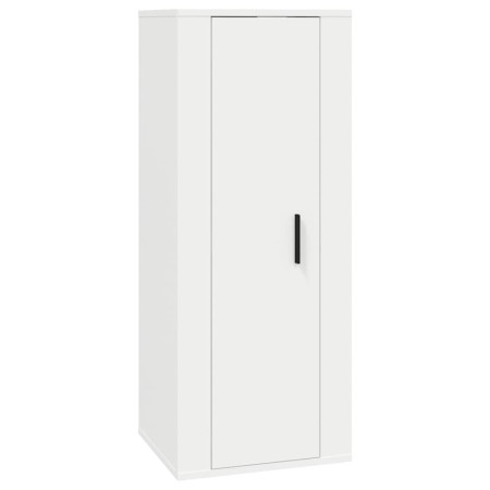 Set Mobili Porta TV 3 pz Bianco in Legno Multistrato