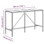 Set Bar da Giardino 7 pz con Cuscini in Polyrattan Marrone