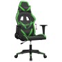 Sedia da Gaming Nera e Verde in Similpelle