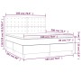 Giroletto a Molle con Materasso Bianco 180x200 cm in Similpelle