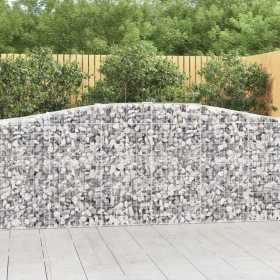 Cesti Gabbioni ad Arco 15 pz 400x50x100/120 cm Ferro Zincato