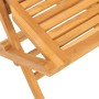 Set da Pranzo per Giardino 5 pz in Legno Massello di Teak