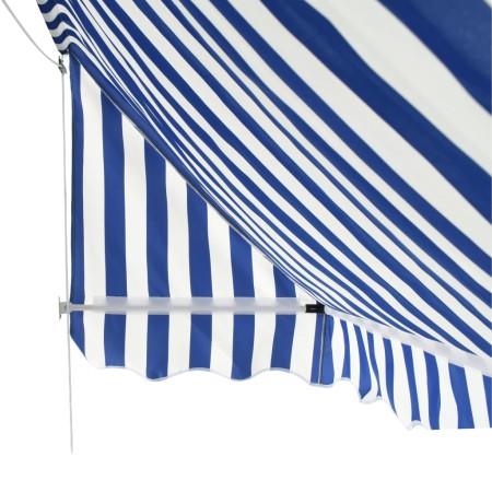 Tenda da Sole per Bistrò 350x120 cm Blu e Bianca