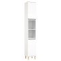 Set di Mobili da Bagno 3 pz Bianco in Legno Multistrato