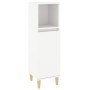 Set di Mobili da Bagno 3 pz Bianco in Legno Multistrato