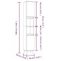 Set di Mobili da Bagno 3 pz Bianco in Legno Multistrato