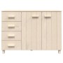 Credenza HAMAR Miele 113x40x80 cm in Legno Massello di Pino