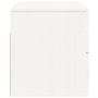 Comodini a Muro 2 pz Bianchi 50x36x40 cm
