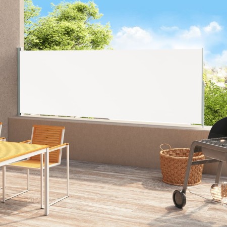 Tenda Laterale Retrattile per Patio 180x500 cm Crema