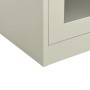 Armadio per Ufficio Grigio Chiaro 90x40x105 cm in Acciaio