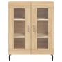 Credenza Rovere Sonoma 69,5x34x180 cm in Legno Multistrato