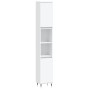 Set Mobili da Bagno 3 pz Bianco in Legno Multistrato