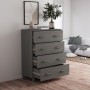 Credenza HAMAR Grigio Chiaro 79x40x103,5 cm in Legno di Pino