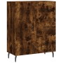 Credenza Rovere Fumo 69,5x34x180 cm in Legno Multistrato