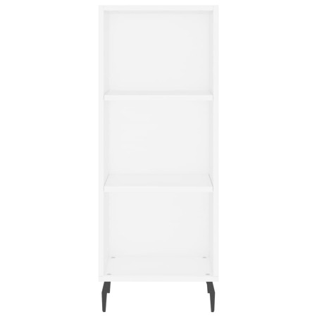 Credenza 34,5x32,5x180 cm in Legno Multistrato Bianco Lucido