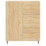 Credenza Rovere Sonoma 69,5x34x180 cm in Legno Multistrato