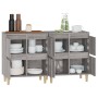 Credenze 2pz Grigio Sonoma 60x35x70 cm in Legno Multistrato