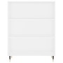 Credenza Bianca 69,5x32,5x180 cm Legno Multistrato