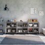 Credenze 3pz Grigio Sonoma 60x35x70 cm in Legno Multistrato