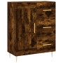 Credenza Rovere Fumo 69,5x34x180 cm in Legno Multistrato