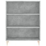 Credenza Grigio Sonoma 69,5x32,5x180 cm Legno Multistrato