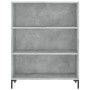 Credenza Grigio Sonoma 69,5x32,5x180 cm Legno Multistrato