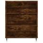 Credenza Rovere Fumo 69,5x32,5x180 cm Legno Multistrato