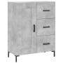 Credenza Grigio Cemento 69,5x34x180 cm in Legno Multistrato