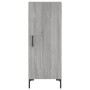 Credenza Grigio Sonoma 34,5x34x180 cm in Legno Multistrato