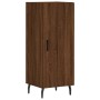 Credenza Rovere Marrone 34,5x34x180 cm in Legno Multistrato