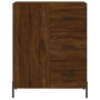 Credenza Rovere Marrone 69,5x34x180 cm in Legno Multistrato