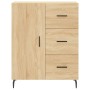 Credenza Rovere Sonoma 69,5x34x180 cm in Legno Multistrato