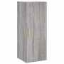 Credenza Grigio Sonoma 34,5x34x180 cm in Legno Multistrato