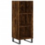 Credenza Rovere Fumo 34,5x32,5x180 cm in Legno Multistrato