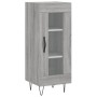 Credenza Grigio Sonoma 34,5x34x180 cm in Legno Multistrato