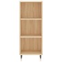 Credenza Rovere Sonoma 34,5x34x180 cm in Legno Multistrato