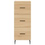 Credenza Rovere Sonoma 34,5x34x180 cm in Legno Multistrato