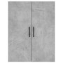 Credenza Grigio Cemento 69,5x34x180 cm in Legno Multistrato