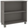 Credenza HAMAR Grigio Chiaro 85x35x80 cm Legno Massello di Pino