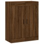 Credenza Rovere Marrone 69,5x34x180 cm in Legno Multistrato