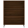 Credenza Rovere Marrone 69,5x34x180 cm in Legno Multistrato