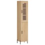 Credenza Rovere Sonoma 34,5x34x180 cm in Legno Multistrato